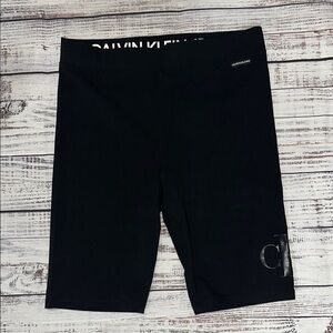 Calvin Klein Jeans Black Logo Bike Shorts‎ Sz. M